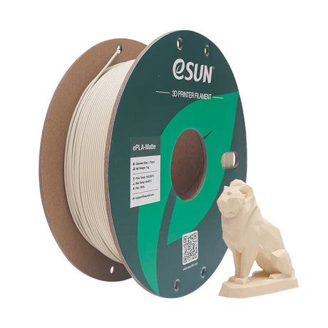 eSUN Verbessertes ePLA-Matte 1,75 mm 3D-Filament 1 kg – Papierrolle 10 Stück