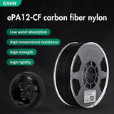eSUN ePA12-CF 1,75 mm 3D-Filament 1 kg 