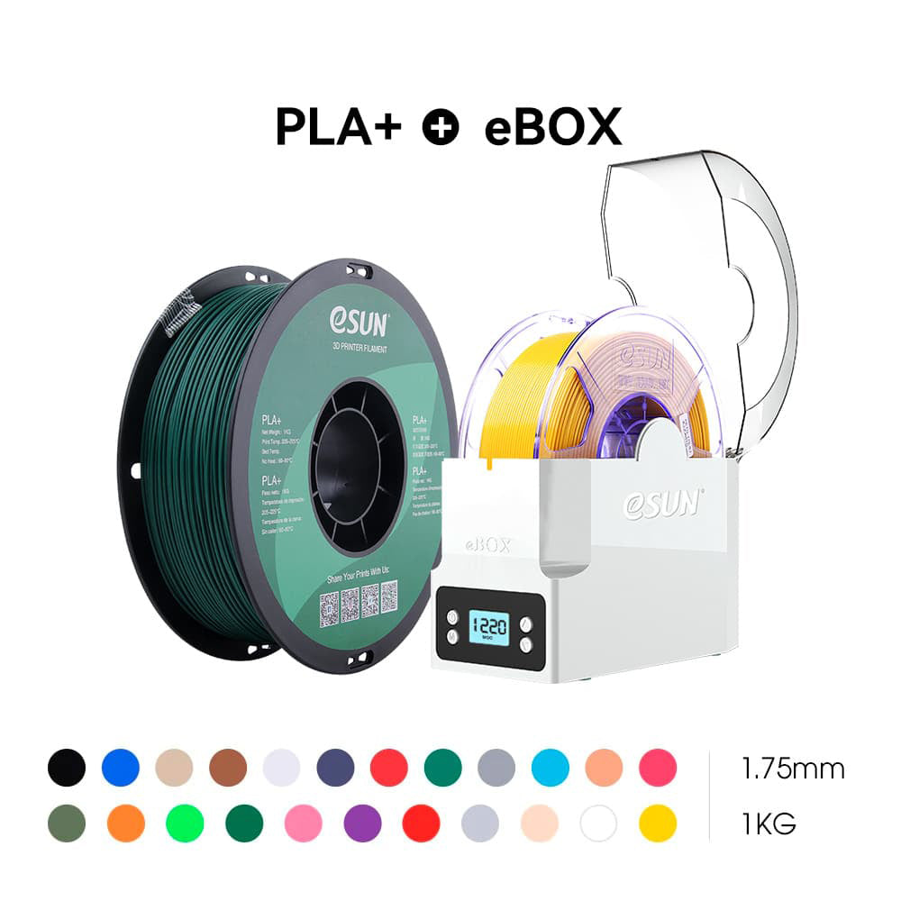 eSUN PLA+1,75 mm 3D-Filament 1 kg &amp; Ebox Lite