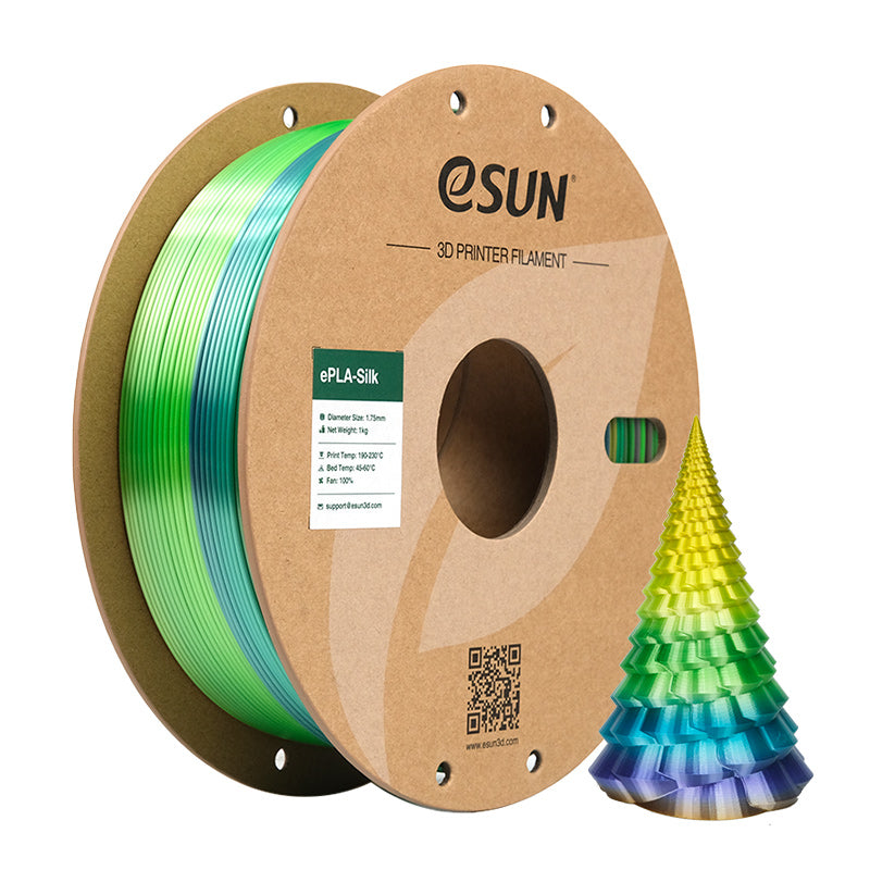 eSUN Silk PLA Rainbow 1.75mm 3D Filament 1KG