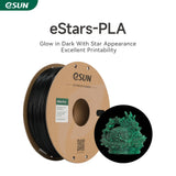 eSUN Stars Twinkle Shining PLA 1.75mm 3D Filament 1KG Glow in The Dark