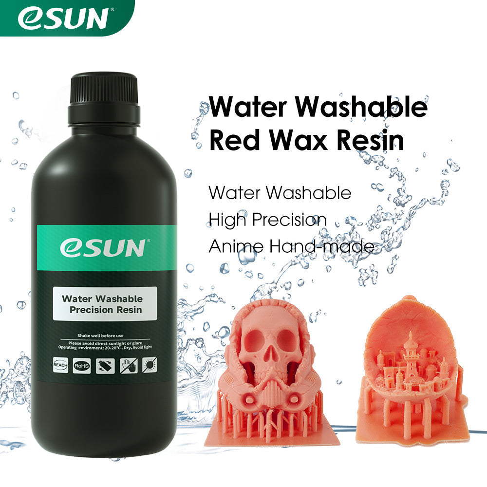 eSUN Wasserwaschbares rotes Wachsharz 0,5 kg