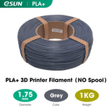 eSUN PLA+ 1.75mm Filaments Refill for 3D Printer No Spool 1KG