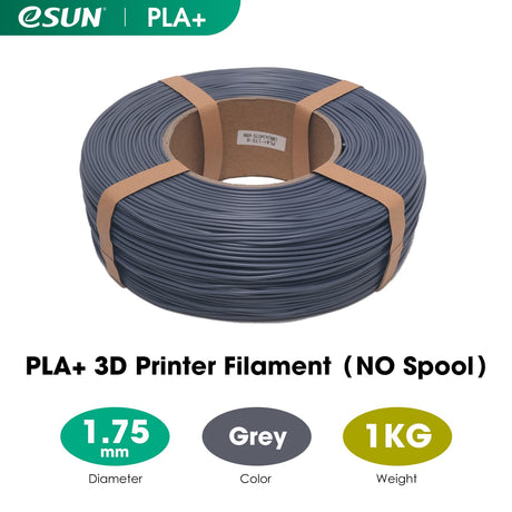 eSUN PLA+ 1,75 mm Filamente, Nachfüllung ohne Spule und wiederverwendbare Spule